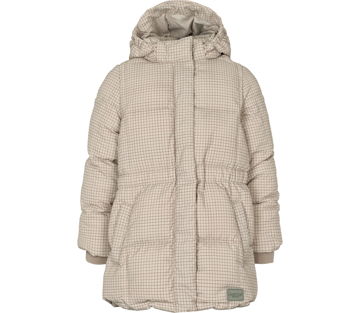 Olvin, Puffer Coat - Wood Check