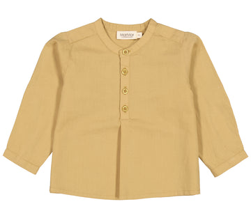 Kids Long-sleeved mao shirt with button closure