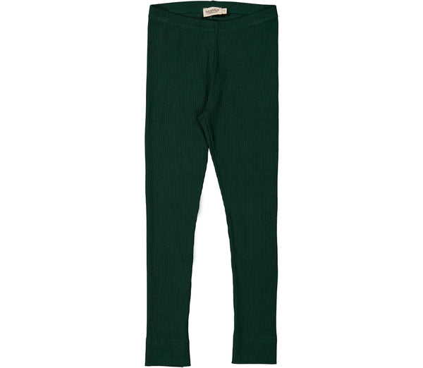 2-pack rib-knit leggings - Dark green/Light green - Kids | H&M IN