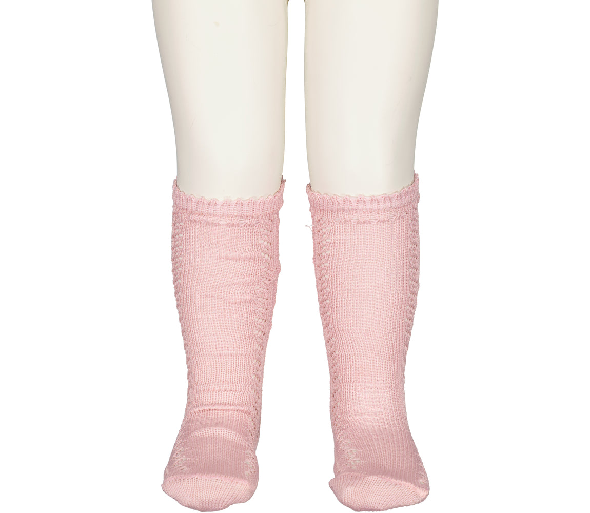 Knee Socks Pointelle, Socks - Faded Rose – MarMar Copenhagen